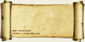 Hana Tešović vizit kartica